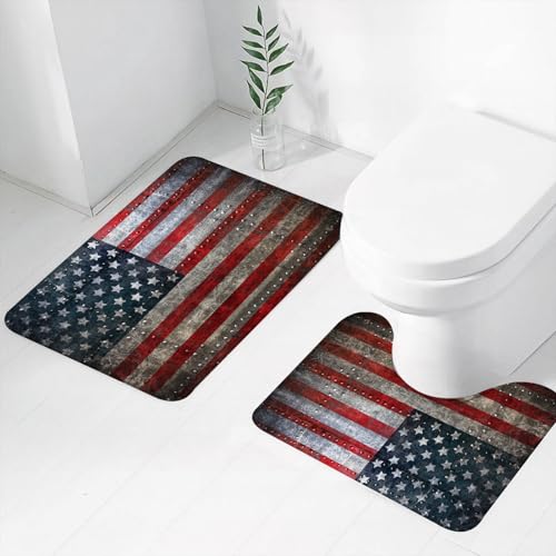 FEHWI Luxury 2 Piece Bath Mat Set Non Slip Ultra Soft Bathro