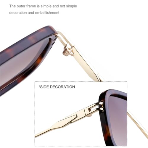 Fashion Double Bridges Square Men Driving Sunglasses Retro Gradient Shades UV4002