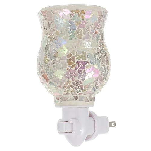 ABOOFAN 1pc Melting Wax Night Light Home Lamp Candles Fragrance Lamp Essential Oil Lamp Burner Household Fragrance Light Easy to Operate Aroma Lamp Nightlight Electric Glass Plug in Light