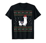 Photo Gallery alpaca, lama happy christmas funny brutto natale maglietta Photo Gallery alpaca, lama happy christmas funny brutto natale maglietta