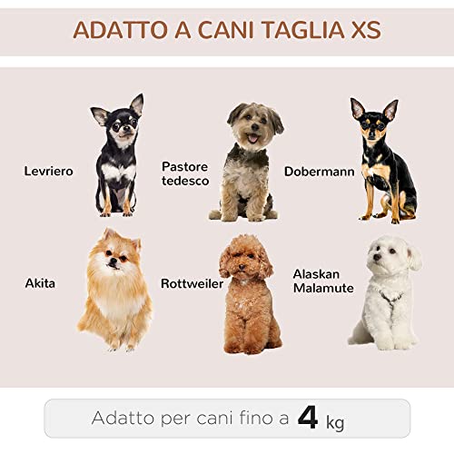 PawHut Trasportino per Cani con Ruote, Porta con