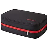 Bee Nesting圧縮バッグ 防水トラベルポーチ 旅行用圧縮袋 15L 衣類圧縮袋収納 ファスナー 拡張可能 ペース節約 2 つの収納コンパートメント 軽量 出張 旅行 便利グッズ (15L/ブラック・レッド)
