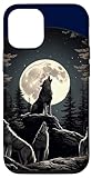 Three wolf howling at the moon Canis lupus