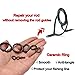 FishTrip Fishing Rod Eyelet Repair Kit 60Pcs Fishing Rod Repair Kit 12 Sizes Fishing Pole Ceramic Guides Rings Replacement Kit