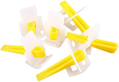 DGCUS 700 Tile Leveling System - 500 Clips + 200 Wedges - Tile Leveler Spacers Lippage
