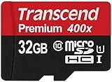 transcend 32gb premium 300x Incl. SD-adaptador - compatibilidad ampliada en dispositivos SDHC-compatible