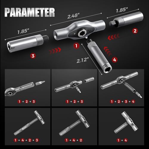 Image of DIY Screwdriver 24 in 1, 2026 New Multi Bit Magnetic Screwdriver Set Multifunctional Toolbox, 24 in 1 multifunctional household wrench screwdriver tool combination set (2)