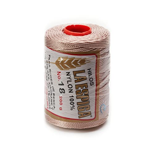 Image of Espiga No.18-100% Nylon Omega String Cord for Knitting and Crochet - 17 Light Chocolate