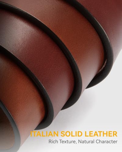 Image of CHAOREN Mens Belts Casual for Jeans - Full-Grain Leather, Durable Cowhide
