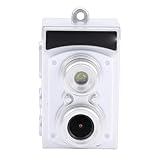 Akozon Piccola Fotocamera CCD retrò da 8,6 MP Foto 1080P Video Schermo da 1,14 Pollici Obiettivo Grandangolare da 120 Gradi Batteria da 300 …