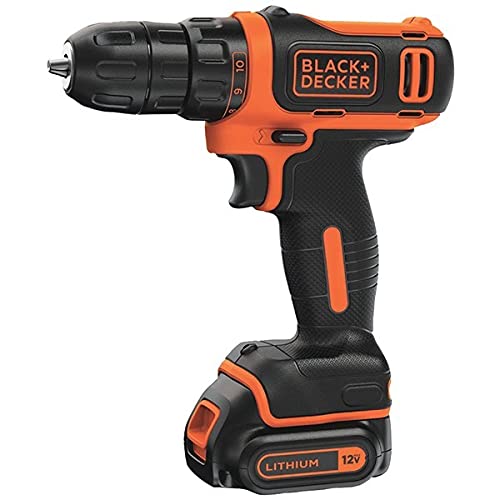 Image of BLACK+DECKER 12V MAX Cordless Drill /Driver, Battery and Charger Included (BDCDD12C) (Pack of 2)