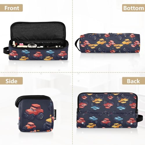 Bolsa de viaje resistente al calor Monster Car Marble para herramientas de cabello, con estera para plancha, organizador portátil para planchas, rizadores y accesorios de cuidado capilar miniatura 5