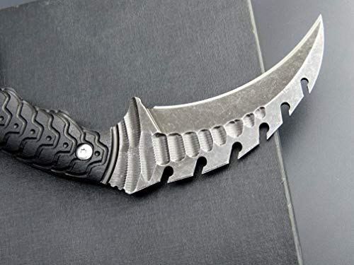 Ccanku C1110 Claw Knife,Fixed Blade Knife,D2 Steel Blade +G10 Handle Outdoor Camping Knives,Edc Tool Knifes With Kydex Sheaths(Black) #TOP4