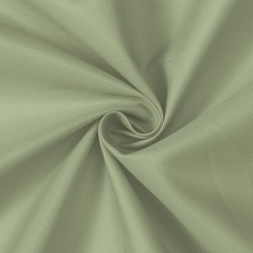 Image of N&Y HOME Fabric Shower Curtain or Liner with Magnets, Sage | Hotel Quality, Machine Washable, Water Repellent, Standard Size