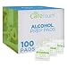 Care Touch CTAP100-VC Sterile Alcohol Prep Pads, 2-Ply - 100 Wipes
