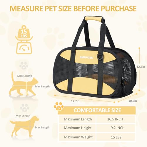 Cat-Carrier-Soft-for-Small-Medium-Puppy-Cats-Dogs-Puppies-up-to-15-Lbs-Soft-Cat-Carrier-with-Breathability-Black Cat Carrier Soft for Small Medium Puppy Cats Dogs Puppies up to 15 Lbs Soft Cat Carrier with Breathability Black