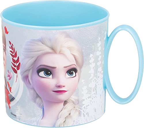 ALMACENESADAN, 5074, Caneca adequada para micro-ondas, capacidade de 265 ml, produto reutilizável; (Frozen)