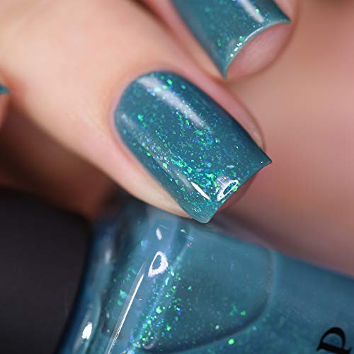 Image of ILNP The Message - Celadon Blue Jelly Shimmer Nail Polish