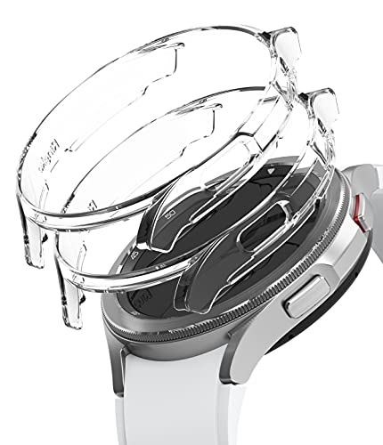 Ringke Slim Case [2 Pack] Compatible with Samsung Galaxy Watch 4 Classic 42mm, Watch4 Classic Bezel [Frame Only] Premium PC Hard Thin Cover - Clear