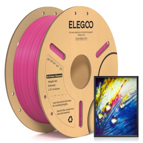 Image of ELEGOO PLA 3D Printer Filament 1.75mm Rilievo Megenta 1KG
