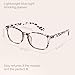 MIGSIR Blue Light Blocking Glasses for Computer Gaming, Fashion Fake Helps Reduce Screen Fatigue Eyeglasses for Women Men