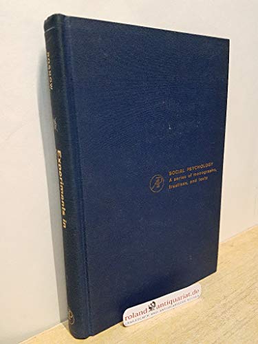 Experiments in Persuasion B0000CO4NH Book Cover