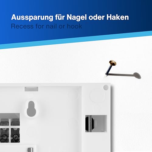 REV Türklingel - Türgong Doppelklang-Gong mechanisch, 0,6A, bis 78dB, 8 V, weiß