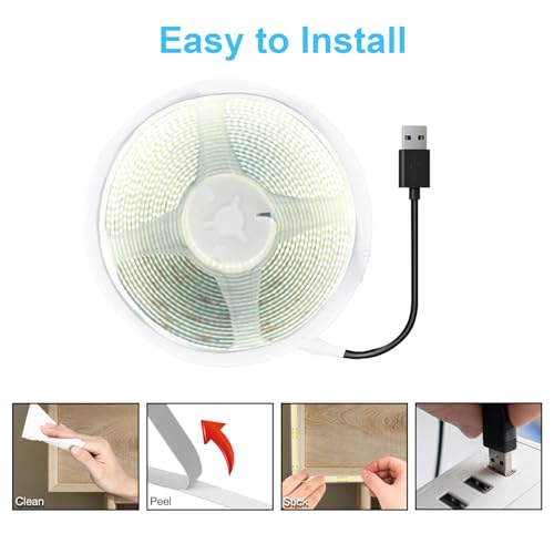 Tira de LED COB DAYBETTER 2m USB Luz Blanca 6500K miniatura 5