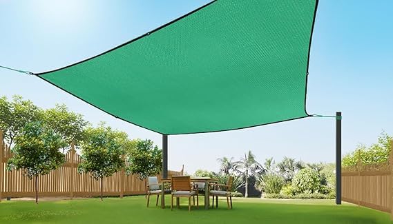 Green Shade Net 6x8 ft | 90% Sun Block UV Protection Net for Garden, Balcony & Terrace | Heavy Duty Outdoor-image-41