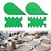 DAFENCHI Pottery Rim Lifter & Pottery Ribs Foot Shaper Kit, Ceramic Trimming Tools for Plate, Bowl & Slab Forms, Perfect for Wheel Throwing & Hand-Building, Pottery Tools Rim Shaper