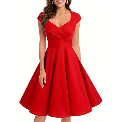 Robe guinguette rétro vintage pour soirée cocktail rockabilly