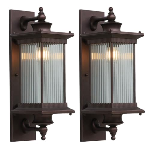 Appliques murales extérieur étanches grand format 58cm luminaire aluminium E27