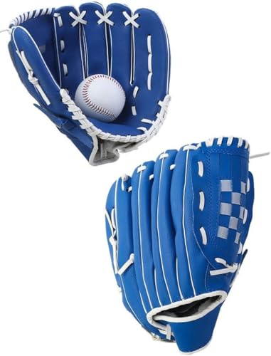 野球グローブ、使いやすく、子供、大人、小学生に適しており、トレーニング、レジャー、家族スポーツ、練習用ボールセット、キャッチ練習、親子セット、厚手のソフトボールグローブ、フルカバーの内野ピッチャーグローブ、9.5 / 10.5 / 11.5 / 12.5イ