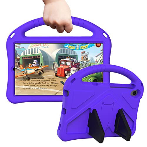 Coque TCL Tab 8 LE antichoc enfant étui EVA violet avec poignée