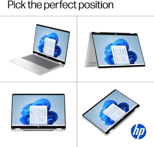Image of HP OmniBook 5 Flip 14 2K Touchscreen 2-in-1 Laptop, Intel Core 5 120U Processor, 8GB RAM 1TB SSD, Wi-Fi 6E, Bluetooth 5.3, Backlit Keyboard, 256gb 9H Docking Station, Windows 11 Pro, Glacier Silver