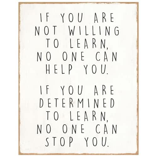 Amazon.com: Inspirational Quotes Office Wall Decor - 11x14 Motivational Wall Art - Educational ...