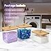 POLRAI 3 Pack Laundry Room Organization Storage Containers Acrylic Laundry Pod Containers and Dryer Sheet Holder with Lids and Labels for Laundry Detergent Laundry Pods Dry Sheet Organizing