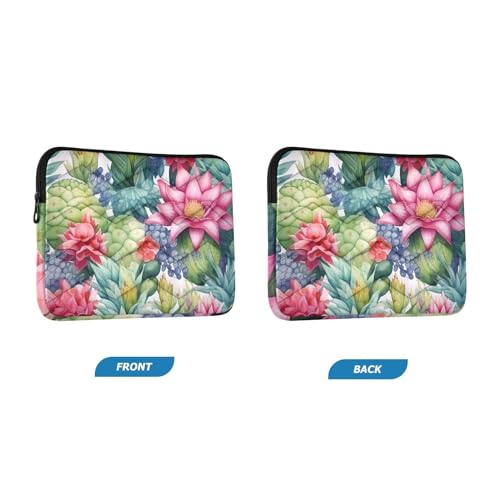 Funda para portátil 13-14 pulgadas con diseño floral acuarela miniatura 2