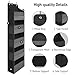 TYMENSH Over Door Organizer with 5 Large Pockets, Heavy Duty Hanging Organizer Storage, Closet Bathroom Nursery Bedroom Dorm, Toys Cosmetics Sundries and Baby Essentials, Black