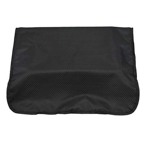 harayaa PROFESSIONAL HAIRDRESSING CHAIR BACK COVERS CLEAR BLACK 19'' BARBER SHOP CHAIR PROTECTOR - Black