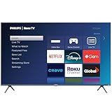 Philips Roku TV 55" Frameless 4K Ultra HD (2160p) | Enterainment Plus Series Smart TV (55PUL5924/F6), Dolby Atmos, Voice Assistant