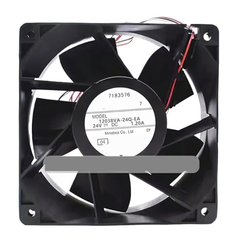 Ventilador CC 120X38 mm 24V 12038VA-24Q industrial para refrigeración eficiente