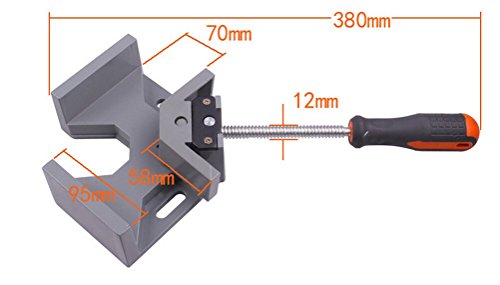 90 Degree Angle Clamp, 90 Degree Corner Clamp Right Angle Welding Clamp Vise Adjustable Bench Vise Tool