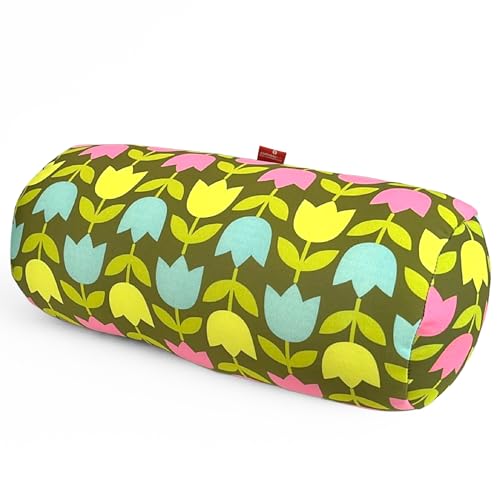 Coussin cylindrique cervical tissu lycra lavable pour mal de dos - 2