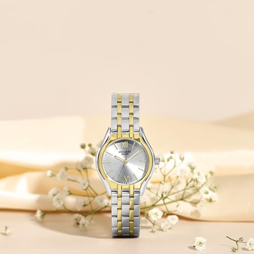 Image of Sonata Poze 8 Quartz Analog with Silver Dial IPS+IPG Stainless Steel Strap Watch for Women - SP80168BM01W