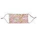 Produktbild CODELLO Damen Gesichtsmaske | Mund-Nasen-Maske | Leichte Sommermaske mit Paisley-Muster, Light Pink, Einheitsgröße