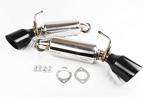 Gloss Black Resonated Axle Back Muffler Exhaust for Nissan 370Z 2009-2021