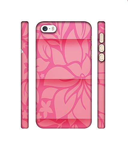 Image of Amazon Brand - Solimo Designer Pink Flower Banch Print On Cloth 3D Printed Hard Back Case Mobile Cover for Apple iPhone 5 / 5S