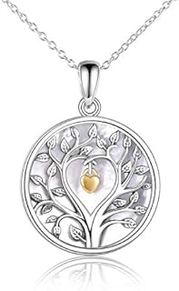 VONALA Tree of Life Necklace, Women 925 Sterling Silver Pendant with Chain, Fine Jewellery, Best Gifts for Wife, Mum and Girlfriend