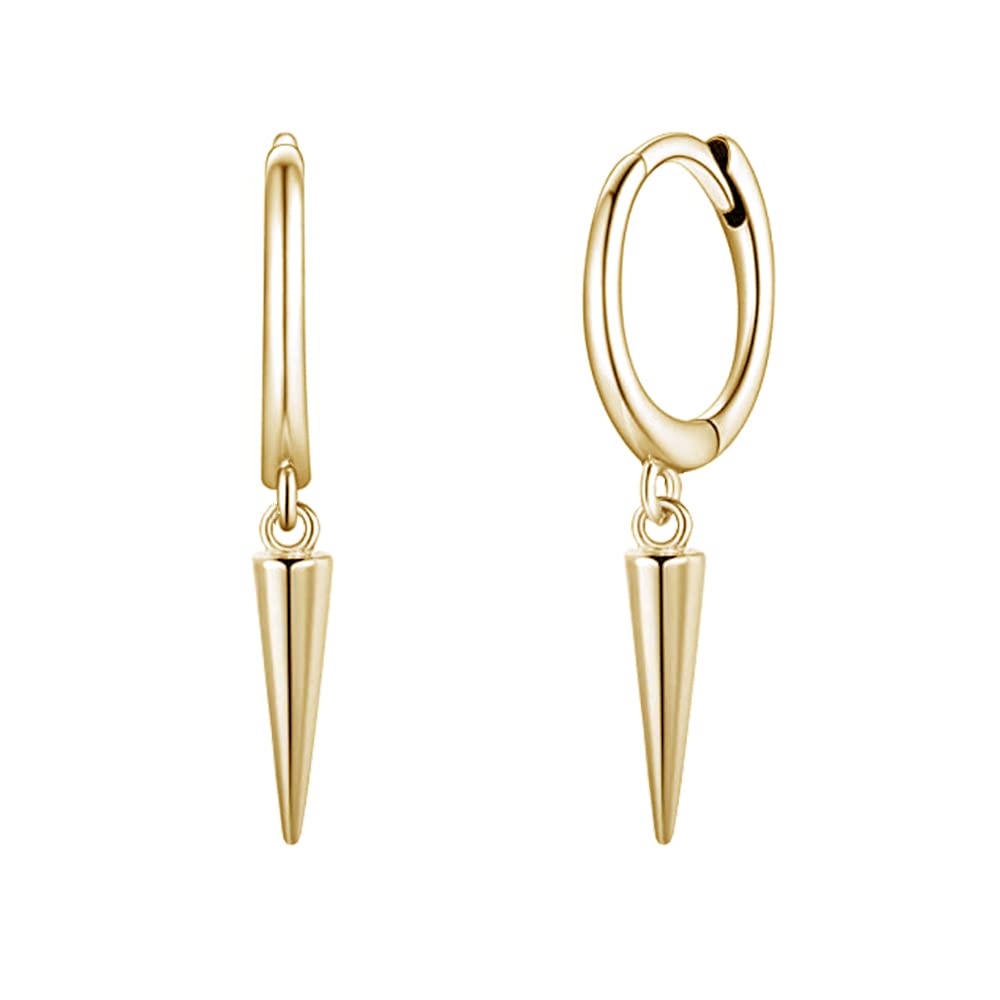 Pendientes pequeños de aro para mujer, pendientes de aro con dije de luna estrella, punta de ojo y pendientes de plata de ley para adolescentes,